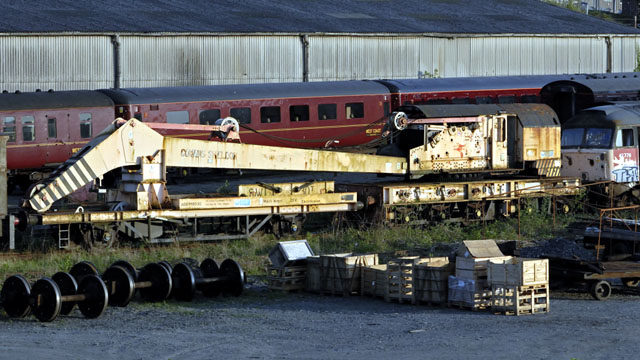 96100 in storage at Carnforth, 4.4.2011