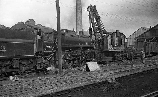 BR154 (ex CME 22) at Ashington Colliery 24-02-1953 (1)