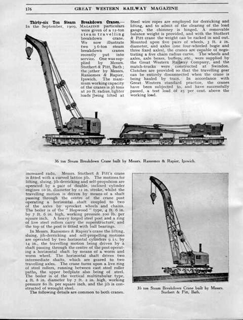 Great Western Railway Magazine article of 1909