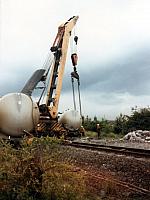 Cement wagon recovery, Darlington, 6.6.1990 (2)