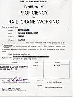 Peter Woad Certificate for driving 331159